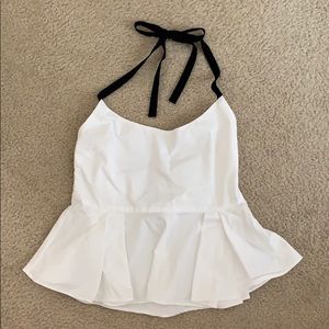 Zara Peplum Halter Top